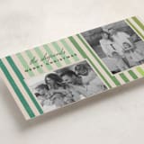 "Vintage Stripes" - Holiday Cards in Mint by Stacey Day - Detail