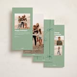 "Wrapped Bows" - Holiday Cards in Elf Shoes by Kristin Oliversen - Back of Card Options