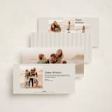 "Classic & Modern" - Holiday Cards in Eggnog by Brianne Larsen - Back of Card Options