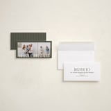 "Classic & Modern" - Tall Holiday Cards in Pine by Brianne Larsen - Assembled
