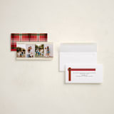"Reel" - Tall Holiday Cards in Almond by Morgan Kendall - Assembled
