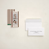 "rugby" - Tall Holiday Cards in Holly Berry by Annie Shapiro - Assembled