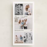 "Holiday Film" - Tall Holiday Cards in Snow by Robert and Stella - Front