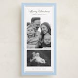 "Sage" - Tall Holiday Cards in Blue Spruce by Wildfield Paper Co - Front