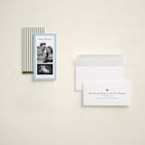 "Sage" - Tall Holiday Cards in Blue Spruce by Wildfield Paper Co - Assembled