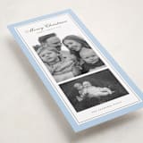 "Sage" - Tall Holiday Cards in Blue Spruce by Wildfield Paper Co - Detail