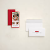 "Essex" - Tall Holiday Cards in Poinsettia by Amy Kross - Assembled
