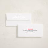 "Essex" - Tall Holiday Cards in Poinsettia by Amy Kross - FREE Recipient Addressing
