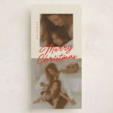 "Duetto" - Tall Holiday Cards in Marshmallow by Pati Cascino - Front