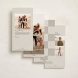 "Tall Squares" - Tall Holiday Cards in Vanilla by Kelly Watkins - Back of Card Options