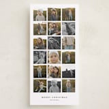"Tall Snap Shots" - Tall Holiday Cards in Snowflake by Danie Romrell - Front