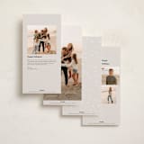 "calligraphy corner" - Tall Holiday Cards in Wine by Cass Loh - Back of Card Options