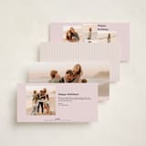 "Lulu" - Tall Holiday Cards in Ballet Slipper by Megan Davis - Back of Card Options