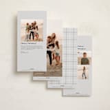 "Candid" - Tall Holiday Cards in Midnight by Inkblot Design - Back of Card Options
