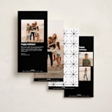 "together" - Holiday Cards in Midnight by Inkblot Design - Back of Card Options