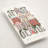 "Holiday Village" - Tall Holiday Cards in Snow by Hannah Williams - Detail
