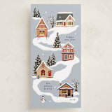 "Snowy Neighborhood" - Holiday Cards in Ice by Becky Nimoy - Front
