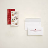 "Snowy Neighborhood" - Tall Holiday Cards in Vanilla by Becky Nimoy - Assembled