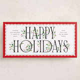 "Festive Foliage" - Tall Holiday Cards in Holly by Erin L. Wilson - Front