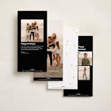 "Holiday scribbles" - Holiday Cards in Tuxedo by Owl and Toad - Back of Card Options