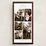"Plaid Collage" - Holiday Cards in Burgundy by Stacey Meacham - Front
