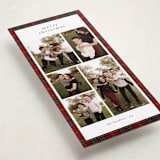 "Plaid collage" - Holiday Cards in Berry by Stacey Meacham - Detail