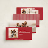 "Charm" - Holiday Cards in Cherry by Nicoletta Savod - Back of Card Options
