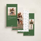 "Personal Note" - Holiday Cards in Pine Needle by Owl and Toad - Back of Card Options