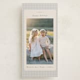 "Gingham Vintage" - Holiday Cards in Ash by Emily Betts - Front