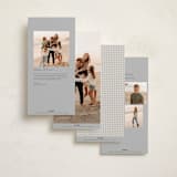 "Gingham Vintage" - Holiday Cards in Ash by Emily Betts - Back of Card Options