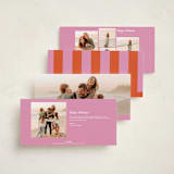 "Modern Cheer" - Holiday Cards in Sorbet by Chryssi Tsoupanarias - Back of Card Options