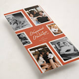 "Patchwork" - Holiday Cards in Cardinal by Pixel and Hank - Detail