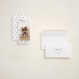 "Evoke" - Holiday Cards in Snow by Everett Paper Goods - Assembled