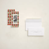 "Stripes of Joy" - Tall Holiday Cards in Jolly by Joyce Pinheiro - Assembled