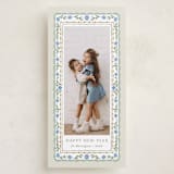 "Flourish frame" - Tall Holiday Cards in Balsam Fir by Lucrecia Caporale - Front