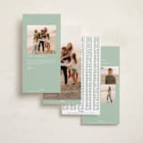 "Flourish frame" - Tall Holiday Cards in Balsam Fir by Lucrecia Caporale - Back of Card Options