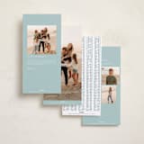 "Flourish frame" - Holiday Cards in Blue Jay by Lucrecia Caporale - Back Designs