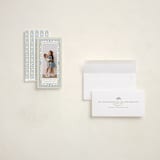 "Flourish frame" - Tall Holiday Cards in Balsam Fir by Lucrecia Caporale - Assembled