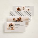 "Vintage photo strip" - Tall Holiday Cards in Vintage by Maja Cunningham - Back of Card Options