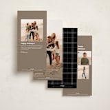 "holiday highlight reel" - Tall Holiday Cards in Coal by taylorVdesign - Back of Card Options