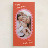 "Avery" - Tall Holiday Cards in Peppermint by Pati Cascino - Front
