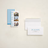 "Stacked" - Tall Holiday Cards in Ocean by Owl and Toad - Assembled