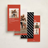 "Photo Booth" - Tall Holiday Cards in Ink by Ani Somi - Back of Card Options