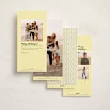 "Our New Year vibe" - Tall Holiday Cards in Halo by Creo Study - Back of Card Options