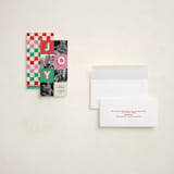 "Color Pop Joy" - Tall Holiday Cards in Retro by Kacey Kendrick Wagner - Assembled