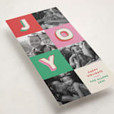 "Color Pop Joy" - Tall Holiday Cards in Retro by Kacey Kendrick Wagner - Detail
