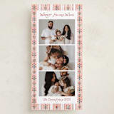 "Alpen" - Tall Holiday Cards in Winter Rose by Jenna Holcomb - Front