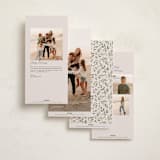 "Botanically" - Holiday Cards in Champagne by Everett Paper Goods - Back of Card Options