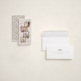 "Botanically" - Holiday Cards in Champagne by Everett Paper Goods - Assembled
