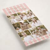 "Classic Six with Stripes" - Holiday Cards in Blush by Jackie Crawford - Detail